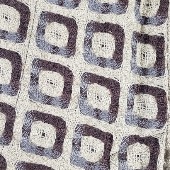 Vintage Casch‎ Women's EU 40 Geo Print Flared Wool Skirt Brown Tan Go-Go Mod - Picture 4 of 11